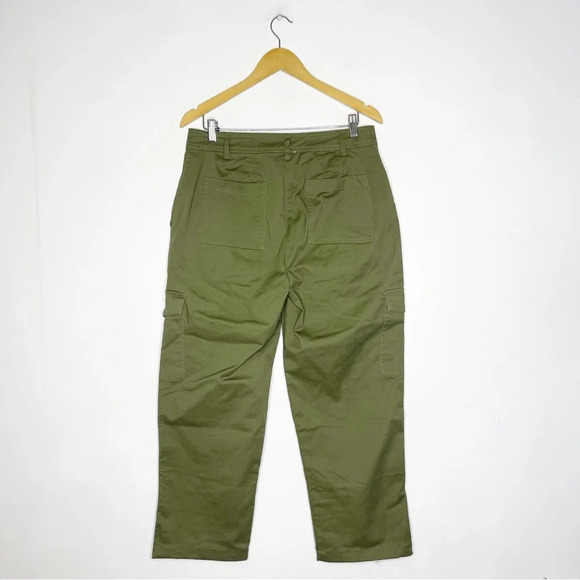 Jason Wu Green Cargo Straight Pants Women's Size Medium - Picture 3 of 6